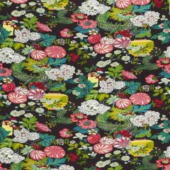 F Schumacher Chiang Mai Dragon Ebony 173275 Exuberant Prints Collection Indoor Upholstery Fabric