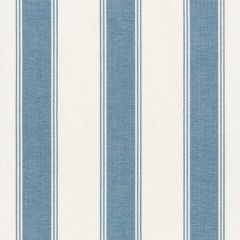 F Schumacher Rafe Stripe Marine 75823 Gazebo by Veere Grenney Collection Indoor Upholstery Fabric