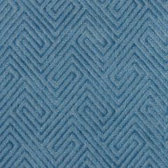 Scalamandre Meander Velvet Denim SC 000127060 Endless Summer Collection Upholstery Fabric