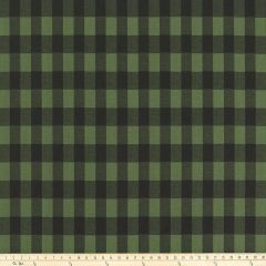 Premier Prints Buffalo Plaid Valley Green / Black Multipurpose Fabric