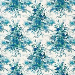 F Schumacher Quail Meadow Peacock 1106044 Classic Prints Collection Indoor Upholstery Fabric