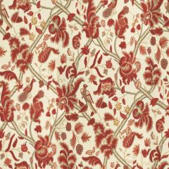 Lee Jofa Bloomsbury Red / Gold 2010125-194 by Oscar De La Renta Multipurpose Fabric