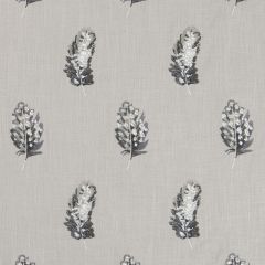 Clarke and Clarke Plumis Charcoal / Linen F1082-02 Botanica Fabric Collection Multipurpose Fabric