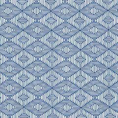 F Schumacher Amazing Maze Ocean 65320 by Trina Turk Upholstery Fabric