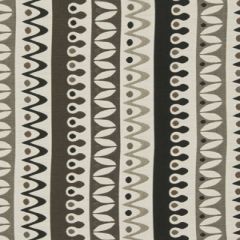 Robert Allen Sunbrella Nordic Stripe Jet 228327 DwellStudio Modern Bungalow Collection Upholstery Fabric