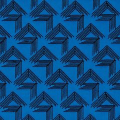 F Schumacher V Step Cobalt 69431 by Miles Redd Indoor Upholstery Fabric