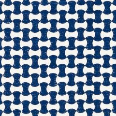 F Schumacher Nolita Embroidery Navy 70373 Essentials Small Scale Upholstery Collection Indoor Upholstery Fabric