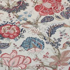 Thibaut Kalamkari Blue and Red AF78742 Palampore Collection Multipurpose Fabric