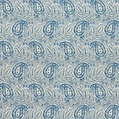 F Schumacher Whittaker Paisley Indigo 1297002 Indoor Upholstery Fabric