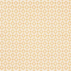F Schumacher Scout Embroidery Orange 73562 Happy Together Collection Indoor Upholstery Fabric