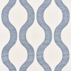 F Schumacher Ondata Blue 73223 Au Naturel Collection Indoor Upholstery Fabric