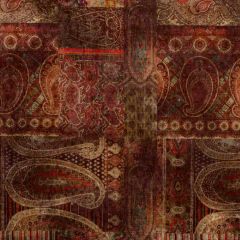 Mulberry Home Lomond Velvet Red / Plum FD265-V106 Bohemian Romance Collection Multipurpose Fabric