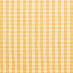 F Schumacher Elton Cotton Check Straw 63052 Indoor Upholstery Fabric