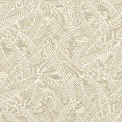 F Schumacher Abstract Leaf Taupe 176220 Good Vibrations Collection Indoor Upholstery Fabric