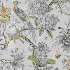 Thibaut Villeneuve Yellow and Grey AF72991 Manor Collection Multipurpose Fabric