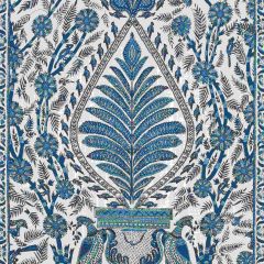 Thibaut Blue and White AF78725 Palampore Collection Multipurpose Fabric