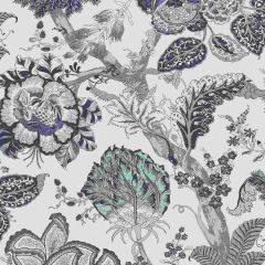 Thibaut Kalamkari Blue and White AF78738 Palampore Collection Multipurpose Fabric