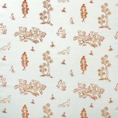 Kravet Couture Friendly Folk Outdoor Melon Orange Am100377-12 Kit Kemp Outdoor Collection by Andrew Martin Upholstery Fabric