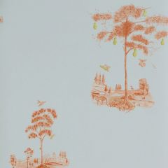 Kravet Couture Pear Tree Sunsetorange Amw10055-1211 by Andrew Martin Kit Kemp Collection Wall Covering