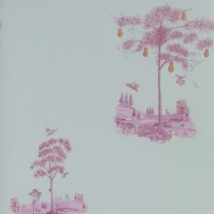 Kravet Couture Pear Tree Sunrise Pink Amw10055-711 by Andrew Martin Kit Kemp Collection Wall Covering