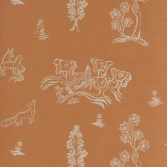 Kravet Couture Wychwood Melon Orange Amw10057-12 by Andrew Martin Kit Kemp Collection Wall Covering