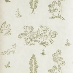 Kravet Couture Wychwood Basil Green Amw10057-3 by Andrew Martin Kit Kemp Collection Wall Covering