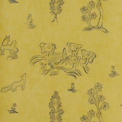 Kravet Couture Wychwood Provencal Yellow Amw10057-40 by Andrew Martin Kit Kemp Collection Wall Covering
