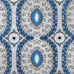 Thibaut Castile Embroidery Blue AW72975 Manor Collection Drapery Fabric