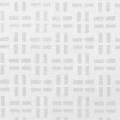 Thibaut Lock Embroidery White AW73000 Meridian Collection Indoor Upholstery Fabric