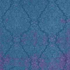 Thibaut Sterling Paisley Navy AW73025 Meridian Collection Indoor Upholstery Fabric