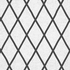 Thibaut Tarascon Trellis Applique Black on White AW78712 Palampore Collection Indoor Upholstery Fabric