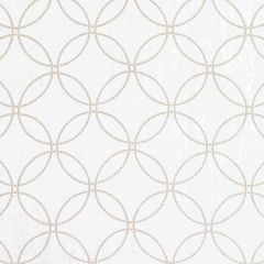 Thibaut Ronda White AW9119 Natural Glimmer Collection Drapery Fabric