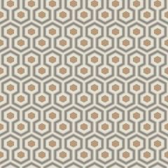Cole and Son Hicks Hexagon Gold / Taupe 95-3017 Contemporary Restyled Collection Wall Covering