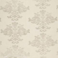 F Schumacher Margaux Linen Embroidery Winter White 64470 Indoor Upholstery Fabric