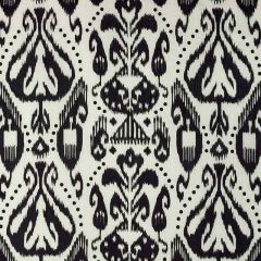 F Schumacher Kiva Embroidered Ikat Raven 69482 Ikat Collection Indoor Upholstery Fabric