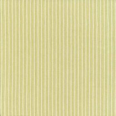 F Schumacher Baker Cotton Stripe Ivory /Pear /Sage 63001 Indoor Upholstery Fabric