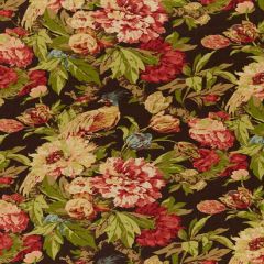 F Schumacher Ashbourne Peony Chestnut 173830 Indoor Upholstery Fabric