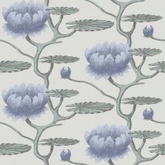 Cole and Son Summer Lily Bule / Aqua / Pearl 95-4024 Contemporary Restyled Collection Wall Covering