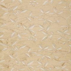 F Schumacher Adelaide Embroidery Blonde 64331 Indoor Upholstery Fabric