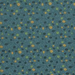Robert Allen Contract Sketched Vines Azure 215652 Indoor Upholstery Fabric