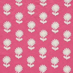 F Schumacher Paley Embroidery Pink 73481 Happy Together Collection Indoor Upholstery Fabric