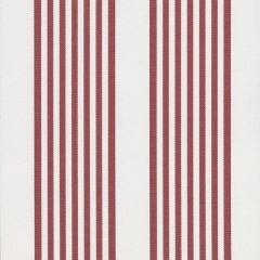 Perennials I Love Stripes Geranium Red 840-75 Camp Wannagetaway Collection Upholstery Fabric