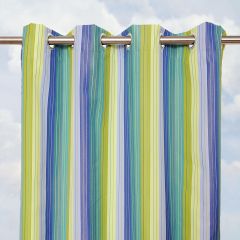 Custom Curtain With STRIPED Sunbrella Fabric Options and Grommets