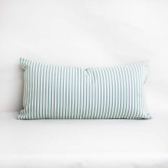Indoor/Outdoor Kravet Smart Aqua 33376- 24x12 Vertical Stripes Throw Pillow