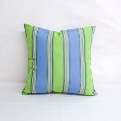 Indoor/Outdoor Sunbrella Bravada Limelite - 18x18 Vertical Stripes Throw Pillow