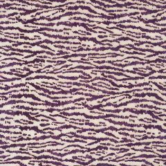 F Schumacher Animaux Eggplant 176374 Animal Prints Wovens Collection Indoor Upholstery Fabric