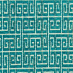 Robert Allen Plush Keys Bk Turquoise 232636 Indoor Upholstery Fabric