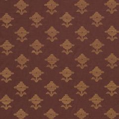 F Schumacher Rubia Embroidery Umber 74162 Ottoman Chic Collection Indoor Upholstery Fabric