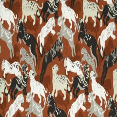 Robert Allen Rajita Tiger Persimmon 245061 Modern Caravan Collection by DwellStudio Multipurpose Fabric