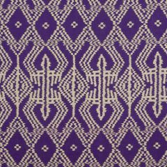 F Schumacher Asaka Ikat Violet 176091 Ikat Collection Indoor Upholstery Fabric